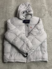 Ralph Lauren Polo Mens Puffer Padded Jacket Size Large Grey Brand new Winter 