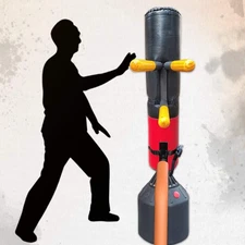 Wing Chun Dummy with Spring Arms and Legs Portable or Wall Mounted Trainer