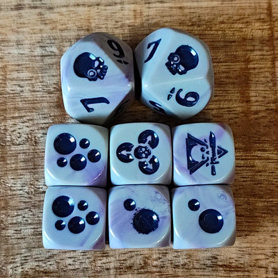Warhammer 40k Kill Team Gellerpox Infected Dice Würfel