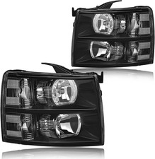 For 2007-2013 Chevy Silverado 1500 Headlights Assembly Compatible with 07-14 250