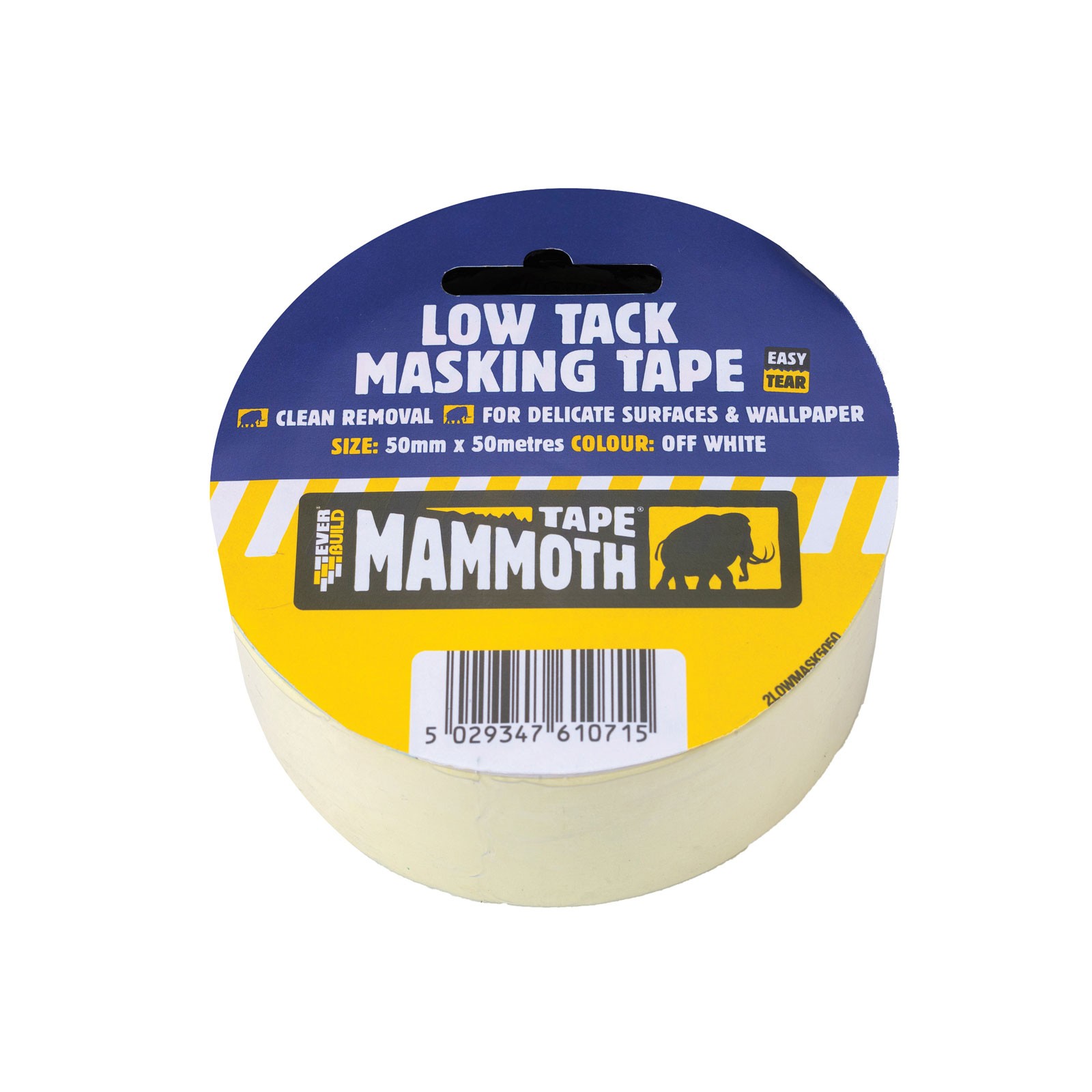 Everbuild Low Tack Masking Tape 50mm x 25m