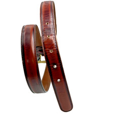 Dooney Bourke Belt Brown Wellington Calf Leather with Solid Brass Buckle Size 32
