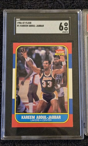 ๐L.A. LAKERS JABBAR-MAGIC-WORTHY ๐๐๐ฅ๐ ALL GRADED 6 - Picture 2 of 6