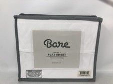 Bare Home Premium Microfiber Flat Sheet Twin/Twin XL ,White