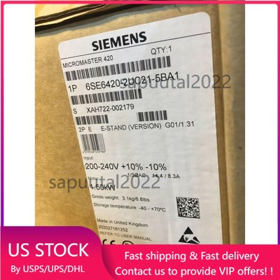 New Siemens 6SE6420-2UC21-5BA1 MICROMASTER420 without filter 6SE6 420-2UC21-5BA1