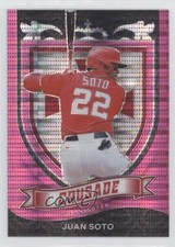 2021 Panini Chronicles Crusade Pink Pulsar Prizm Juan Soto #18 0tv4