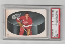 1962-63 PARKHURST #33 MARCEL PRONOVOST, PSA GRADED NM-MT 8, SERIAL #26126581