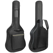 Guitar Bag Case Can Hold 38"/40"/41" Electric & Acoustic Oxford Gig W/ 2 Pockets