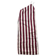 Finders Keepers X-Small Multicolor Striped More Time Midi Dress One Shoulder
