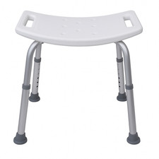 Shower Stool Bath tub with adjustable legs Water proof and padded for comfort