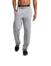 Champion Men's Sweatpants Fleece Open-bottom Size L Tall Oxford Gray 32  Inseam