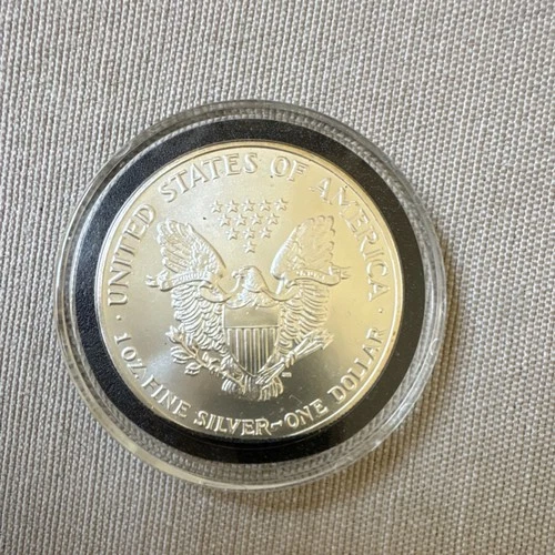 U.S. Mint American Eagle 1991 1 oz Silver Coin .999 Fine One Dollar Uncertified