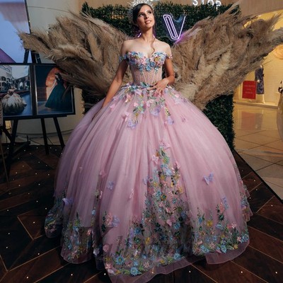 Sweet 15 16 Years Quinceanera Dresses Appliques Ball Gowns Illusion Custom  made | eBay