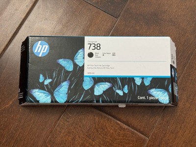 New Genuine HP 738 300-ml Black Ink Cartridge /  498N8A -  Exp Nov/ 2027