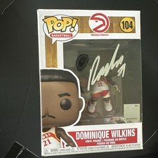 Dominique Wilkins Autographed Atlanta Hawks Funko Pop! #104 NBA HOF