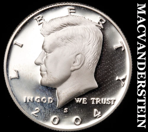 2004-S Kennedy Half Dollar- Silver Choice Gem Proof Luster No Reserve #i7472