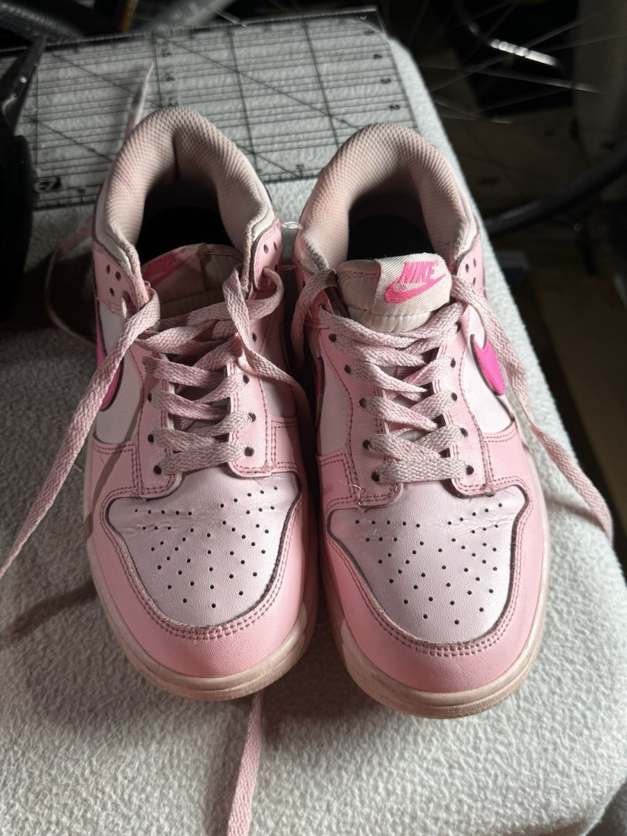 Nike Dunk Low Sneaker GS Kids 8Y Triple Pink Barbie Shoes