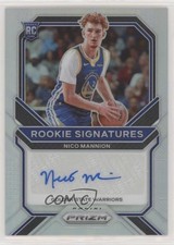 2020-21 Panini Prizm Rookie Signatures Silver Nico Mannion #RS-NMN Auto 07mp