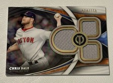 2018 Topps Tribute Triple Relic Chris Sale #TTR-CS 74/150