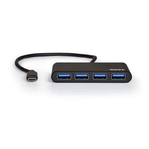 Port Designs 900123 USB 3.0 (3.1 Gen 1) Type-с 5000 Mbit/s grau & – Hub USB 3.0