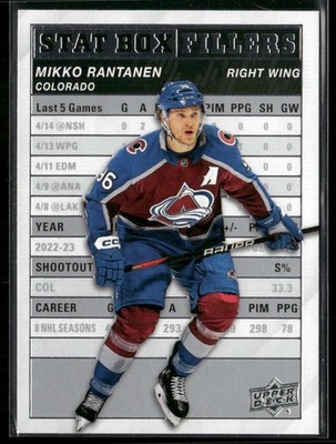2023-24 Upper Deck #SB-18 Mikko Rantanen Stat Box Fillers