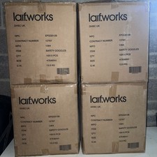Bulk Lot: 225 NEW LAIF Anti-Fog Safety Goggles - Boxes with 10 Packs of 15!