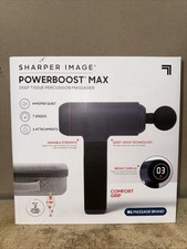 Sharper Image Powerboost Max Massage Gun - 6 Attachments, 7 Speeds