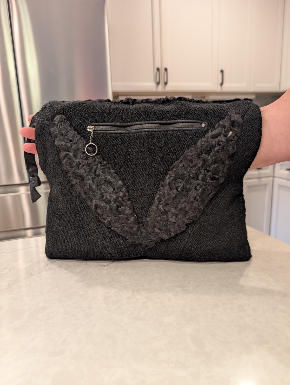 Antique Persian Lamb Rectangular Muff Hand Warmer… - image 1