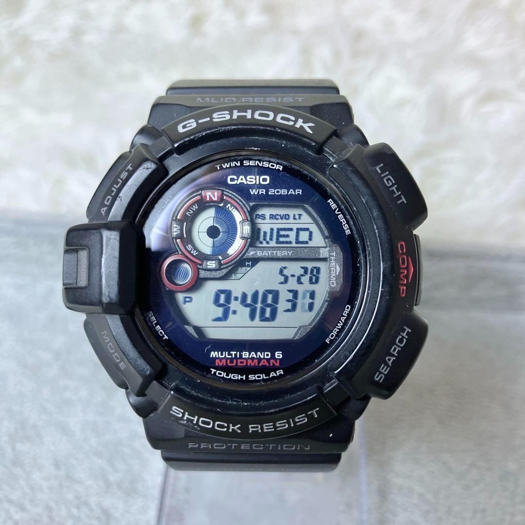 Auth Casio G-SHOCK Wrist Watch Mudman Gw-9300 Solar Quartz