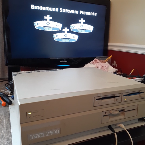 Disquete de colección Commodore Amiga 2500 Computadora Modelo A2000 Encendido LEER - Vídeo 1 de 1