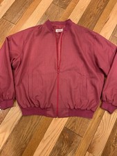 Vintage Sansabelt Casual Pink Jacket XL Made In U.S.A Rayon Blend
