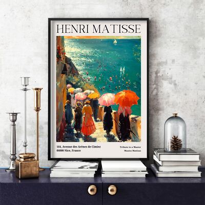 Henri Matisse Druck, Henri Matisse Ausstellungsposter, buntes Wandbild (45c)