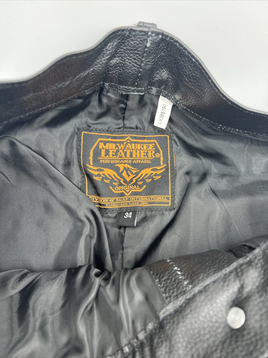 Milwaukee Leather LKM5790 Men's Black Classic 5 Pocket