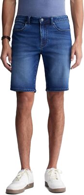 Men's Denim Shorts Relaxed Fit Straight Leg Casual Summer Jean Bottoms Durable