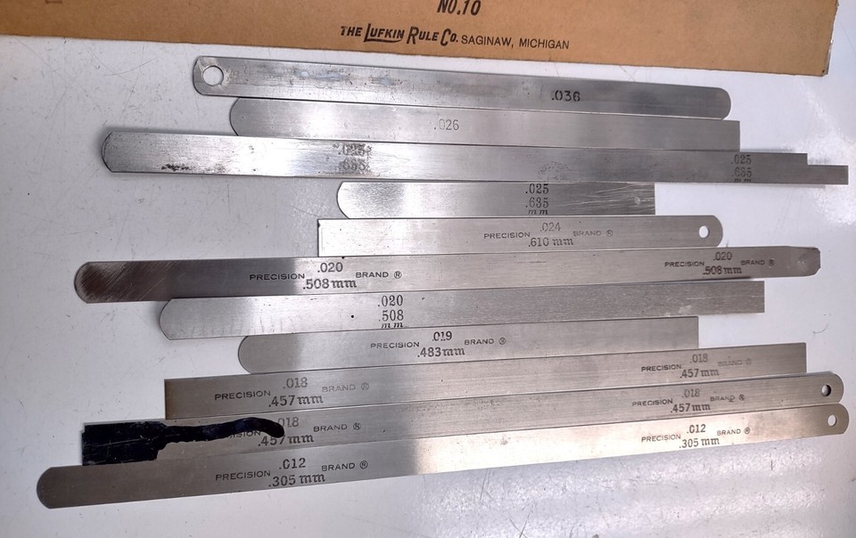 Machinist Feeler Gauge Stock eBay