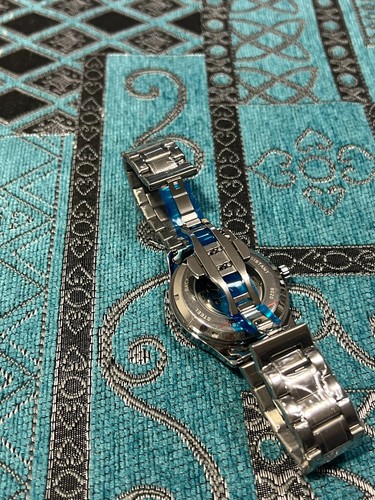 Orologio uomo meccanico automatico scheletrato acciaio Luminoso Skeleton 30m - Foto 9 di 13
