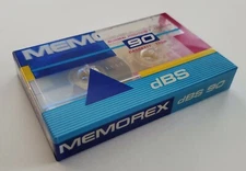 Memorex - DBS 90 Minute Blank Audio Cassette Tape Factory Sealed BRAND NEW