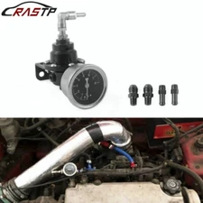 Universal Adjustable Car Fuel Pressure Regulator with Oil Gauge Kit1/8NPT