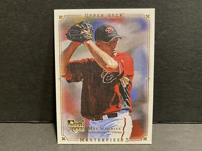 2008 Upper Deck Masterpieces Max Scherzer #5 Rookie RC Baseball Card MLB Mets!