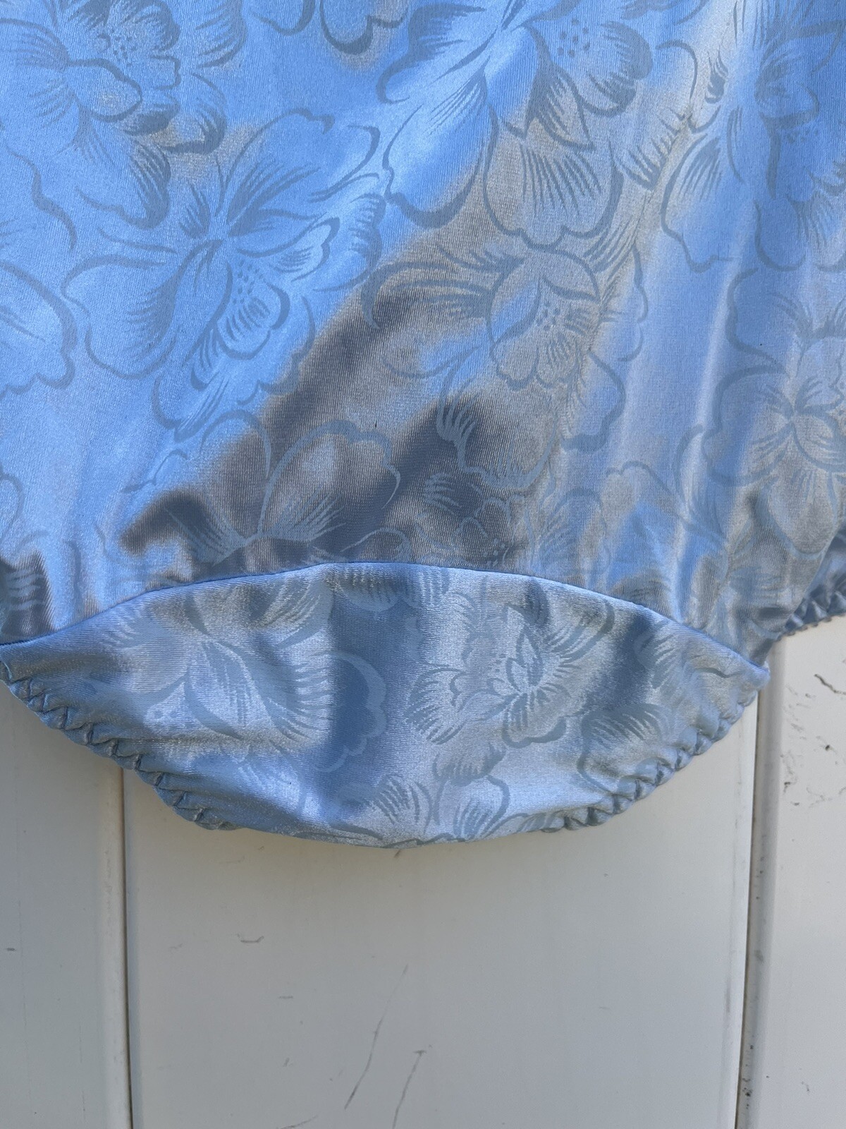 Vintage Vassarette panty panties blue Satin shiny fl… Gem