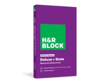 H&R Block Tax Software Deluxe + State 2022