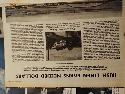 Sk101 Ephemera 1948 Article Irish Linen Killinchy