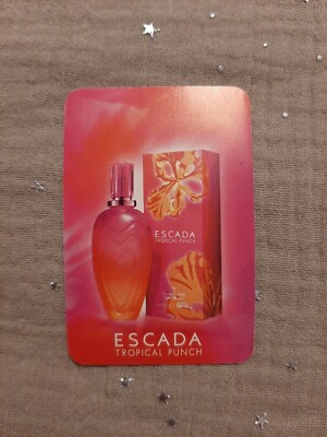 Carte Parfumée Perfume Card Escada tropical punch