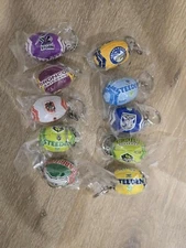 NRL Key Rings Mini Steeden Ball Design