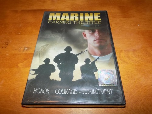 MARINE EARNING THE TITLE Honor Courage Commitment Recruit Training USMC DVD NEW - Imagen 1 de 2