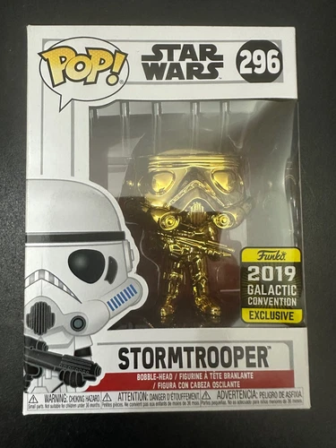 STAR WARS STORMTROOPER #296 (Gold/Chrome) 2019 GALACTIC CONVENTION EXCLUSIVE!!!