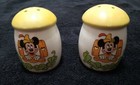 Vintage Walt Disney Mickey Mouse Beanstalk Salt And Pepper Shaker 1970's 