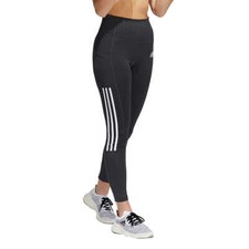 Adidas Women Ladies' 3-Stripe Tight with Mesh Gray Carbon