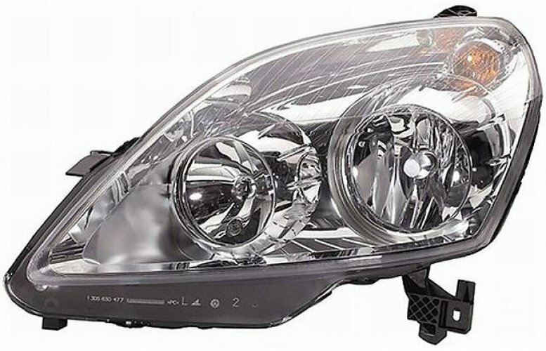 Phare avant gauche Opel Zafira B 2008-2012 résout le problème de phare jauni au contrôle technique