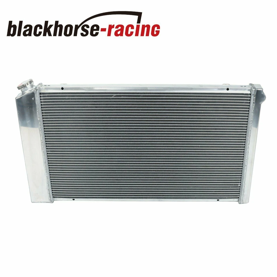 Aluminum Radiator 3 Row+Shroud Fan For 68-73 Chevy Chevelle Impala/71-90 Caprice - Image 2 of 4